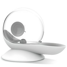 Dingdong Pet 寵物蝸牛造型半自動飲水器, 1個, 灰色