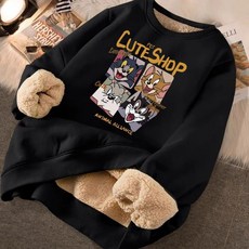 衛衣男冬加絨加厚款，秋冬初中高中學生圓領羊羔絨上衣，青少年保暖衣