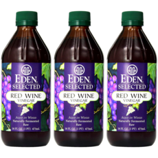 에덴푸드 레드 와인 식초 473ml 3병