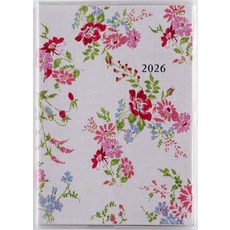 255 라피네뿌치 1 수첩 다카하시 서점 2026년판 꽃무늬 월간 B7판