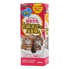 (CattyMan) 캐티맨 고양이의 국산 우유 1세까지의 성장기용 200ml×24개들이