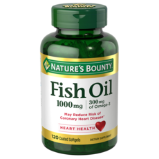 NATURE'S BOUNTY 魚油腸溶軟膠囊 1000mg, 120顆, 1罐