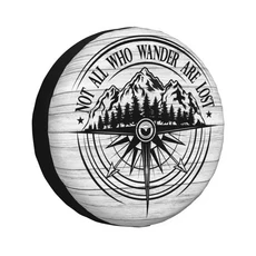 어드벤처 마운틴 컴퍼스 덕 오프로드 타이어 커버 4WD 4x4 SUV 캠핑 야외 여행용 스페어 휠 보호대, 04 15 inch, 07 9