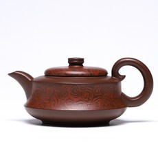 宜興原礦底槽清手工紫砂壺 一帆風順泡茶壺家用功夫茶具, 1個, 1L, 底槽清:如圖所示