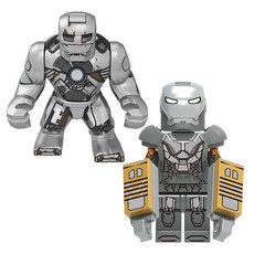 BIG & MINI 아이언맨 세트 5종 호환블럭 마블 어벤져스 슈퍼히어로 브릭미니피규어 취미/수집/장식/컬렉션용 커스텀 블록피겨, IRON503. BIG&MINI 아이언맨 VER.5, 1개