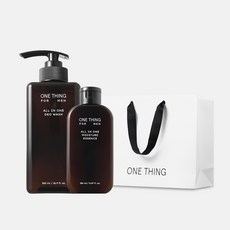 원씽 포맨 올인원 2종 세트 수분에센스 150ml+워시 500ml+쇼핑백 소비기한 20260413, 1