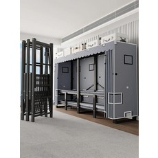 접이식 슬라이드 철제 옷장, 일체형 접이식-격리형