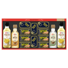CJ 제일제당 특별한선택 JH호 스팸 복합 선물세트 명절 캔햄, 1세트, 500g