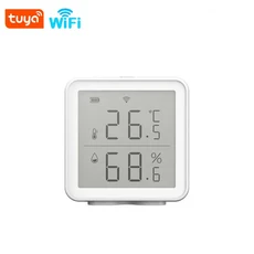Tuya WiFi LCD 실내 디지털 전자 온도 및 센서 스마트 라이프 앱 통한 원격 보기, 01 실버
