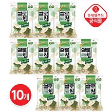 롯데 쌀로칩 들기름 김맛 50g x 10개