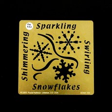 美國 銅片 PA 大片2 銅片浮雕 藝術型版 型染版 形染板 禪繞畫 聖誕節 雪花 浮雕模 消字板 模板, 1個, PA533雪花(10x10cm