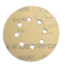 디어포스 DEERFOS 5인치 8홀 원형사포 DA367 벨크로 사포 1곽 100장, 1박스