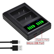 소니 카메라용 USB LCD 듀얼 충전기 C 타입 포트 케이블 포함 NP-FW50 BN1 FM50 FZ100 배터리, 02 FOR FM50
