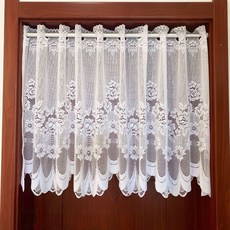예쁜 레이스 커튼 장식 커튼 하프 문발