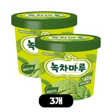해태 홈 아이스크림 녹차마루 카톤, 3개, 660ml