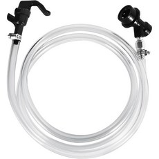 MRbrew 5 FT 볼 락 맥주 라인 조립 키트 피크닉 탭 수도꼭지 PVC 브루잉 튜빙 볼 락이 있는 316인치 액체 라인 코넬리우스 케그 맥주 디스펜서 소다 디스펜서용 빠른, MRbrew 5 FT 볼 락 맥주 라인 조립 키트 피크
