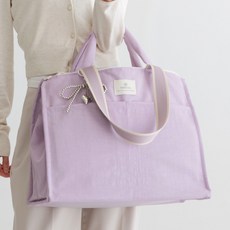 와이엠마마 가벼운 세탁 편한 보부상 방수 기저귀가방 더블빅윰백 펄, 심플퍼플