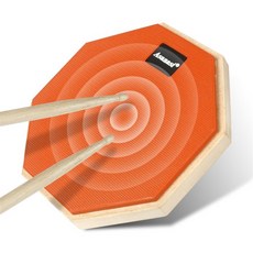 양면 사일런트 연습용 드럼 패드 8 in 스네어 드럼 연습 패드 양면 연습, 03 Orange, 1개
