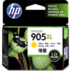 HP 905XL 黃色高容量墨水匣 適用於 OfficeJet Pro 6960 6970 6950, 1個