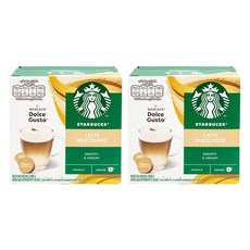 스타벅스 라테 마키아토 네스카페 돌체구스토 커피캡슐 16g x 6p + 밀크캡슐 5.5g x 6p, 12개입, 2개