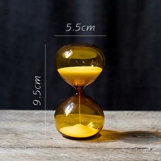 焦茶玻璃沙漏桌面裝飾擺件計時器北歐雜貨美式鄉村禮物, 焦茶沙漏  (5分鐘):焦茶沙漏  (5分鐘)