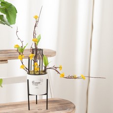 철재산수유화분set 40cm 조화 인테리어, 2개