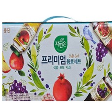 다미겨미 웅진 자연은 혼합주스 프리미엄세트 180ml 12병 석류 포도 사과 캔음료