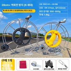 스테인리스 대형 얼레 연날리기, 1개, 28cm 블랙 더블 핸들 A