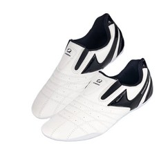 방지 레슬링 흰색 무술 운동화 가라데 소프트 밑창 성인 미끄럼 태권도 신발, 34, ZL White