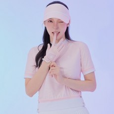 레노마골프 여성 배색 포인트 물결 자가드 하프넥 반팔 티셔츠 RWTRL6105-411 2801918