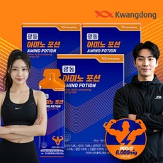 광동 아미노포션 에너지젤 BCAA 아미노산 3박스(박스당 45g x 14포), 630g