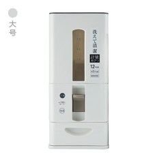 家用可計量米桶 密封防潮儲米箱, 白色（12KGS））, 1個