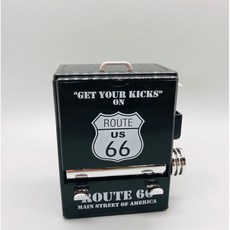 復古牙籤盒 可樂牙籤盒 自動販賣機牙籤盒 造型按壓牙籤筒 牙籤收納盒 桌面擺件, 1個, 黑色66