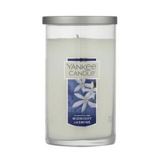蠟燭森林 Yankee Candle 圓柱燭 單蕊 香氛蠟燭 (仲夏之夜/鼠尾草柑橘/尤加利/粉紅沙灘), 1個, 午夜茉莉,12oz (340g), 12oz (340g), 午夜茉莉