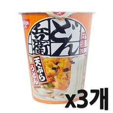 닛신 돈베이 템푸라 우동 83g, 3개