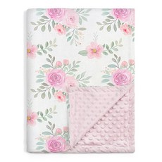 남자아이나 여자아이를 위한 고래 담요 30x40 - 부드러운 아이들이 점선 등으로 밍키 담요를 던집니다 (Color-Floral 2)