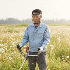 벌초 제초기 얼굴 안면 보호구 예초기 보안면 벌초안면보호구 제초기보호대 예초기보호망