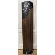 163CM 古箏 21弦標準古箏（1年保固） 鑲嵌蝴蝶彩貝 黑檀木色 整支實木古箏 贈全配件, 1個