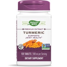 Nature's Way 然萃維 薑黃500mg素食錠, 120顆, 1罐