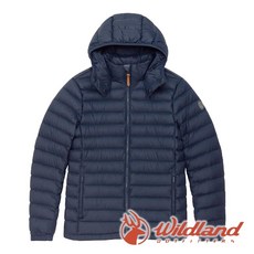 wildland 荒野 女700FP 可拆帽輕暖羽絨外套 藍黑 0B32101