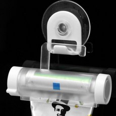 인프마켓 걸이형 치약 디스펜서 짜개 물감짜개 스텐치약짜개 튜브링거, 걸이치약짜개-화이트, 1개