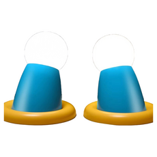 伸出圓手拍拍燈 一拍即亮 萌感夜燈 冰箱貼造型小物, 藍色