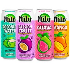 NILO Variety Pack | 100% Squeezed Juice Guava Mango Coconut Water Passion Fruit | NO Sugar added, Variety Pack 2