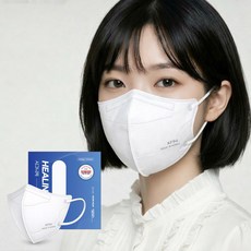 국산 KF94 새부리형 컬러마스크 시그니쳐 힐링핏 마스크, 화이트, 1개, 100매