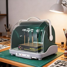 프라모델 건조기 상자 페인트 모형 도색 먼지 방지, 1개, D_국내 220v 건조기 세트