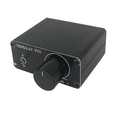테네알레이 하이파이 RCA 오디오 스위치 A/B 셀렉터 패시브 프리앰프 스테레오 볼륨 조정(ALPS RK27), TENEALAY HiFi RCA 오디오 스위치 A/B