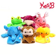 [캐스B]플레이 동물손인형 6종, 단품, 상세 설명 참조, 1개