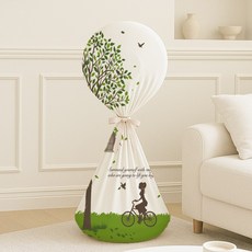 코팅블루 패브릭 고밀도 스판 지퍼식 선풍기커버, 08.힐링가든