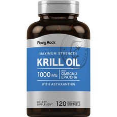 파이핑락 크릴 오일 1000mg 캡슐, 4개, 120정