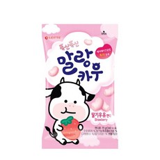 롯데웰푸드 말랑카우 스트로베리, 79g, 3개